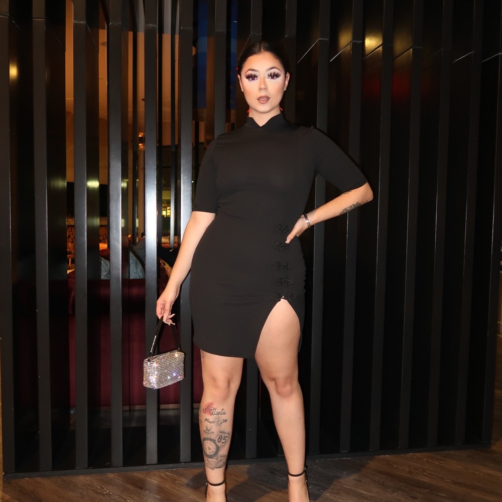 “China Town” Black Fashion Nova Dress